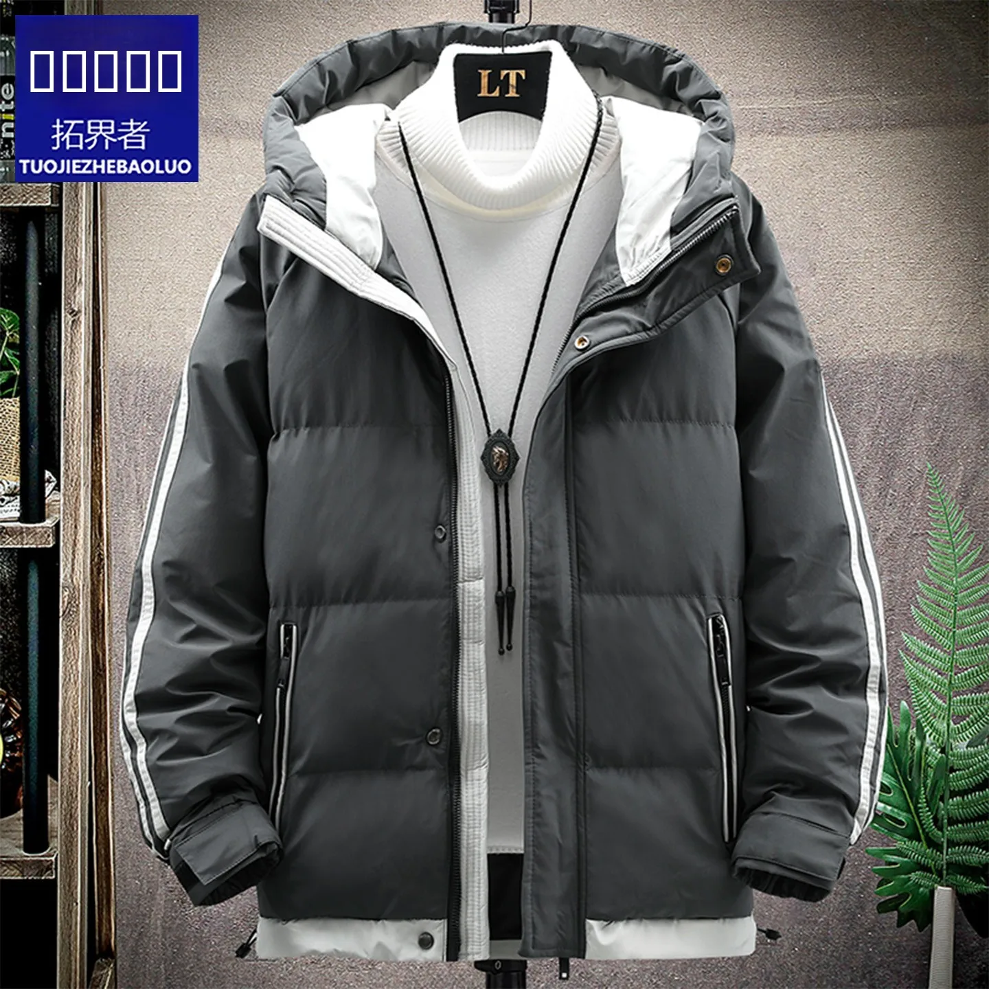 Paul Winter 2025 Men's Thiened down Cotton Jaet ort Hooded Warmth Windproof Youth Faion Long Sve Zipper Closure Coat
Paul Winter 2025 Men's Thiened down Cotton Jaet ort Hooded Warmth Windproof Youth Faion Long Sve Zipper Closure Coat