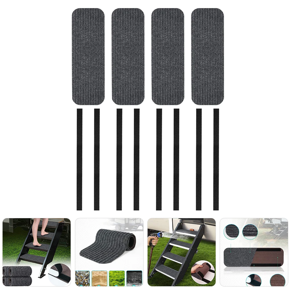 4pcs RV Step Covers Camper Stairs Carpet Polyester Rug Treads Wooden Steps Accessories Gifts Owners Protect Moisture
4pcs RV Step Covers Camper Stairs Carpet Polyester Rug Treads Wooden Steps Accessories Gifts Owners Protect Moisture