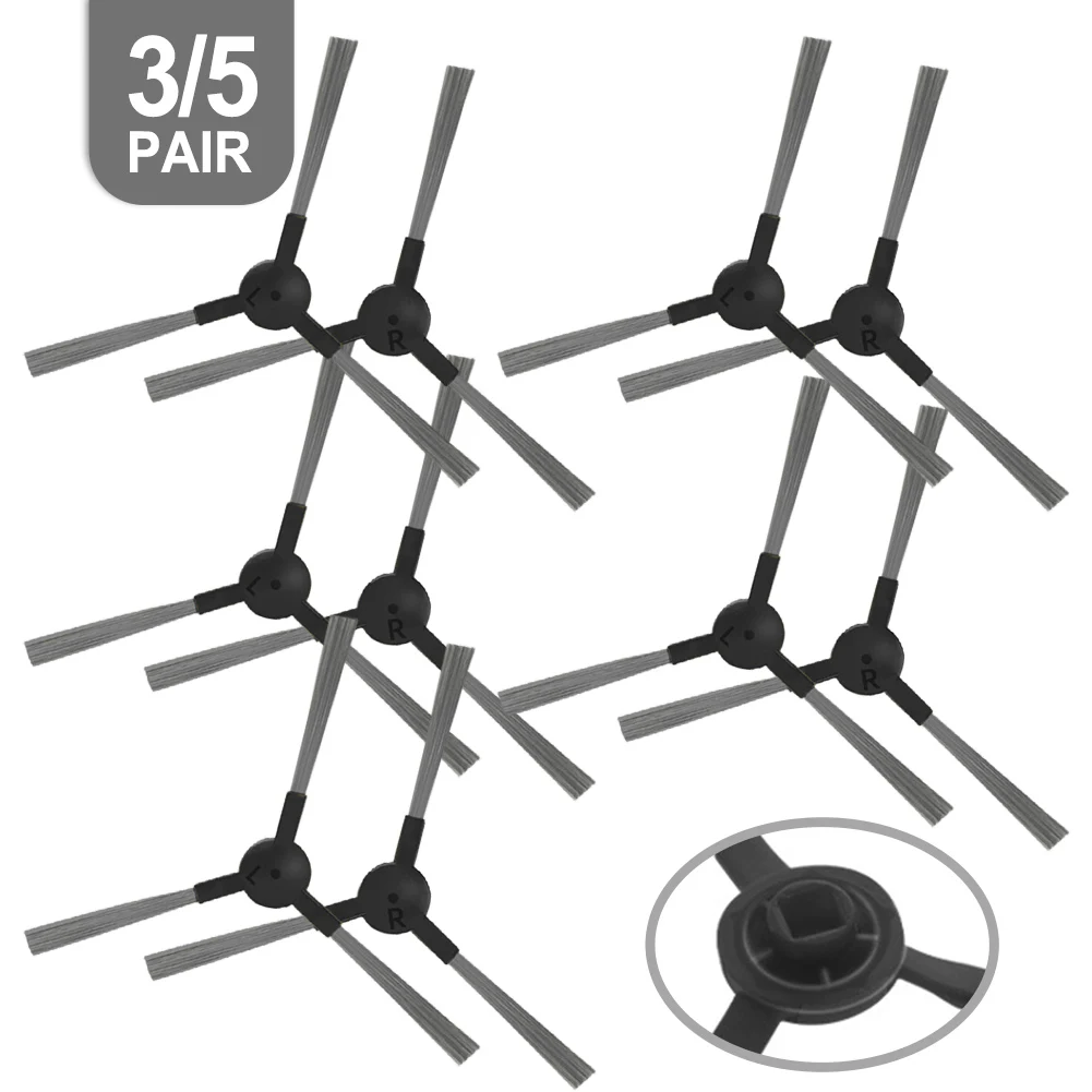 3/5 Pairs Vacuum Cleaner Side Brush Replacement For Nedis WIFIVCB01 WIFIVCR001CBK Vacuum Cleaner Parts Accessories
3/5 Pairs Vacuum Cleaner Side Brush Replacement For Nedis WIFIVCB01 WIFIVCR001CBK Vacuum Cleaner Parts Accessories