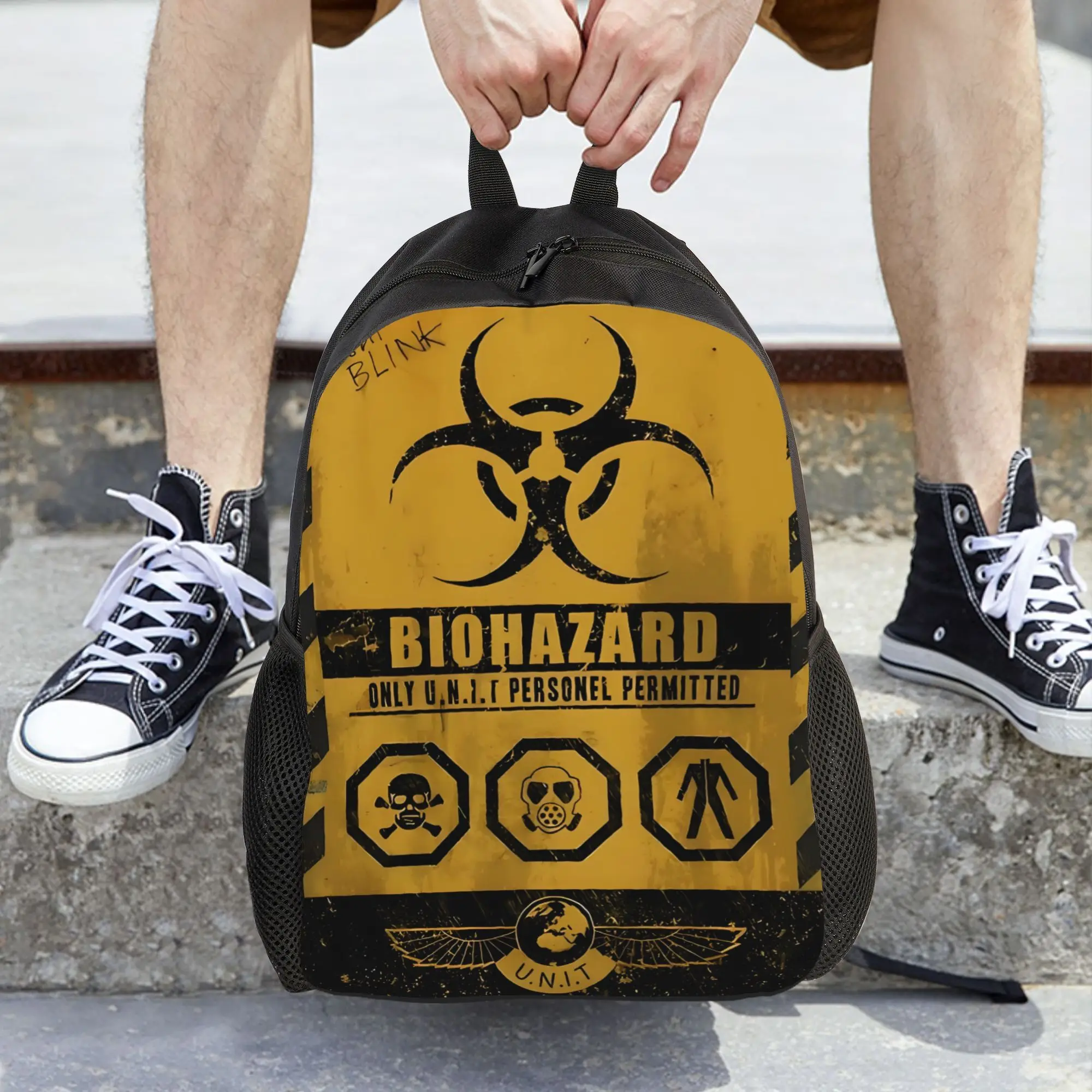 Warning Biohazard Backpacks Casual Print Student School Bag Travel Bags Laptop Daypack Adjustable Straps
Warning Biohazard Backpacks Casual Print Student School Bag Travel Bags Laptop Daypack Adjustable Straps