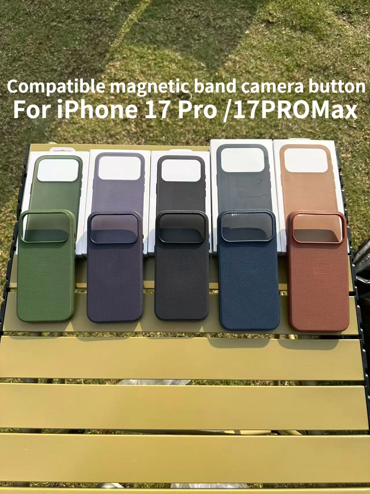 Original high quality craft woven cover for iPhone 17 Pro Max wireless charging for magsafe phone case with camera button
Original high quality craft woven cover for iPhone 17 Pro Max wireless charging for magsafe phone case with camera button