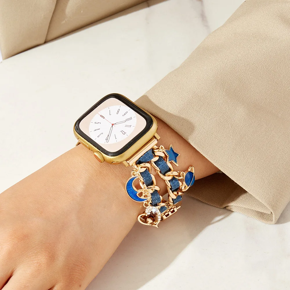 Women Metal Strap for Apple Watch Band 10 9 8 Ultra 46mm 42mm 49mm 7 SE 6 5 41mm 45mm 44/40mm Christmas Lady Gold Steel Bracelet
Women Metal Strap for Apple Watch Band 10 9 8 Ultra 46mm 42mm 49mm 7 SE 6 5 41mm 45mm 44/40mm Christmas Lady Gold Steel Bracelet