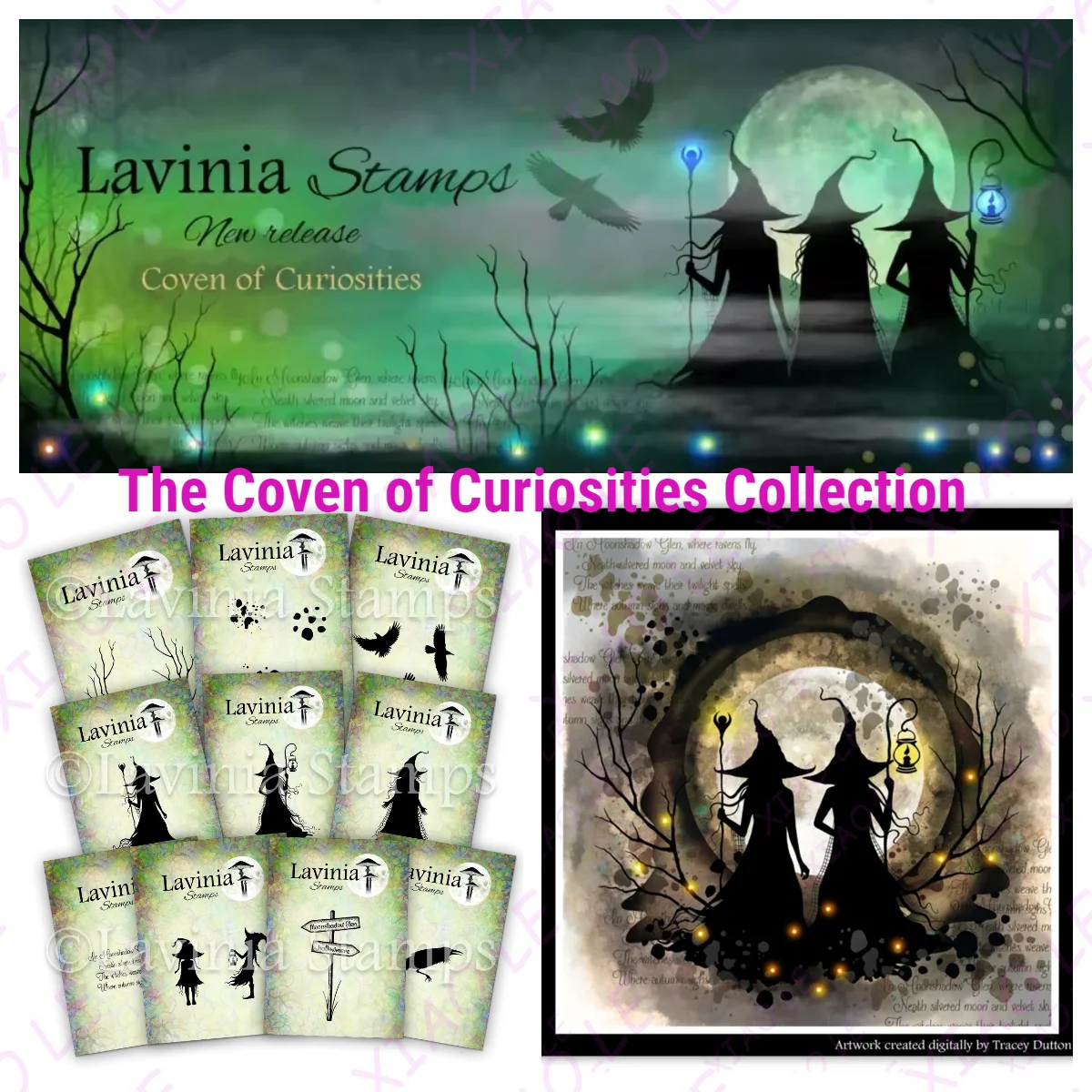 Lavinia Stamps The Coven of Curiosities Collection DIY Scrapbook Paper Diary Decoration Card Handmade Embossing New Product
Lavinia Stamps The Coven of Curiosities Collection DIY Scrapbook Paper Diary Decoration Card Handmade Embossing New Product