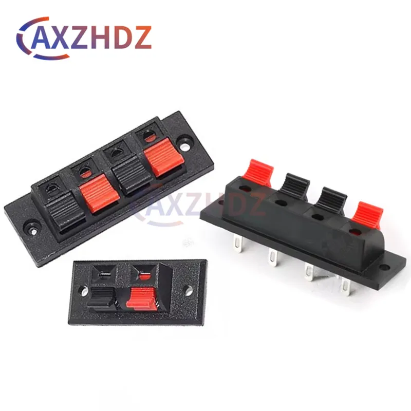 10 PCS Plastic 2/4 Positions Connector Terminal Push In Jack Spring Load Audio Speaker Terminals Breadboard Amplifier Test Clip 
10 PCS Plastic 2/4 Positions Connector Terminal Push In Jack Spring Load Audio Speaker Terminals Breadboard Amplifier Test Clip