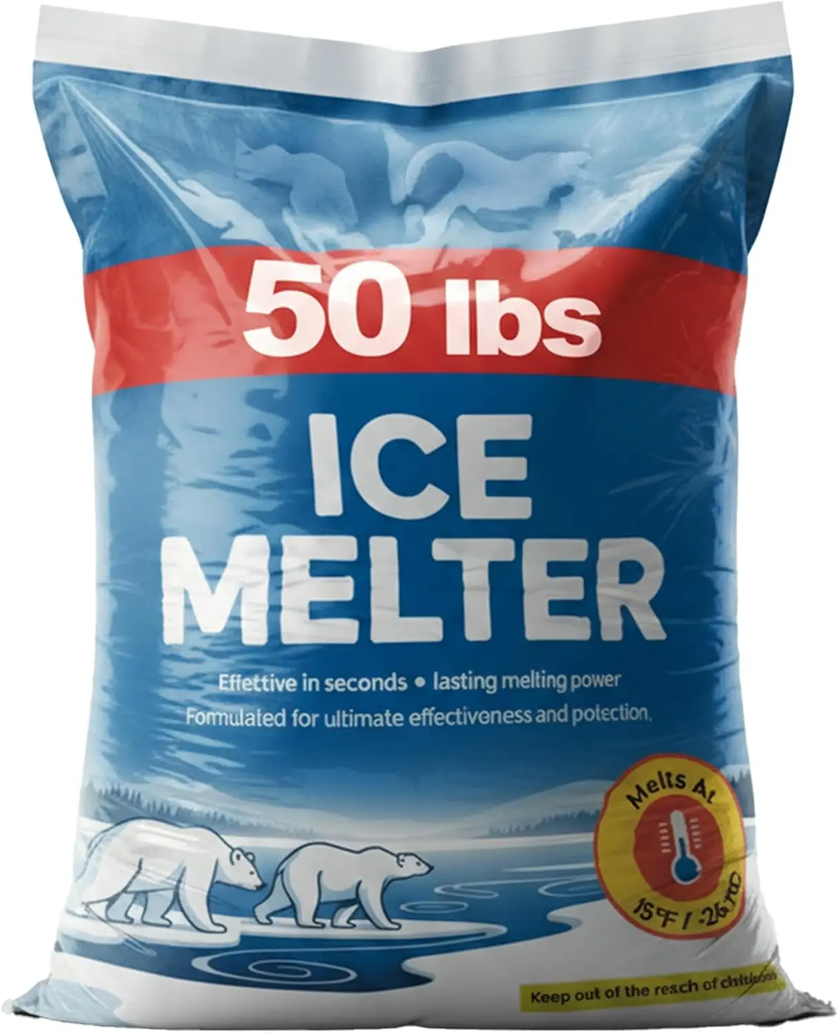 Ice Melt Safer for Concrete - 50lb Bag, Effective to -15°F, Snow & Ice Removal for Driveways & Sidewalks
Ice Melt Safer for Concrete - 50lb Bag, Effective to -15°F, Snow & Ice Removal for Driveways & Sidewalks