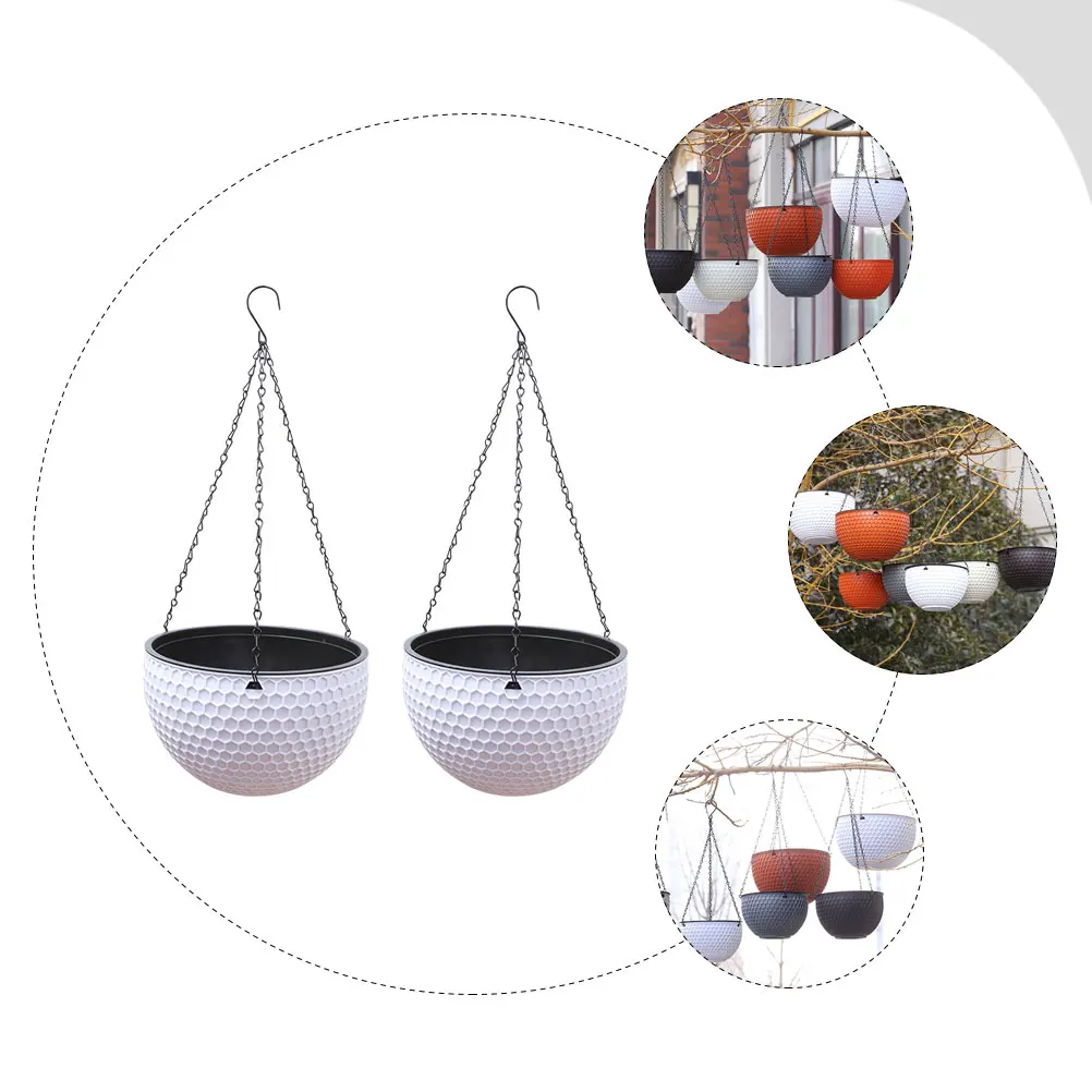 2 pcs Hanging Flower Plastic Balcony Chlorophytum Planting Pot Garden Planter Hanging Plant Holder Scindapsus Aureus Pot
2 pcs Hanging Flower Plastic Balcony Chlorophytum Planting Pot Garden Planter Hanging Plant Holder Scindapsus Aureus Pot
