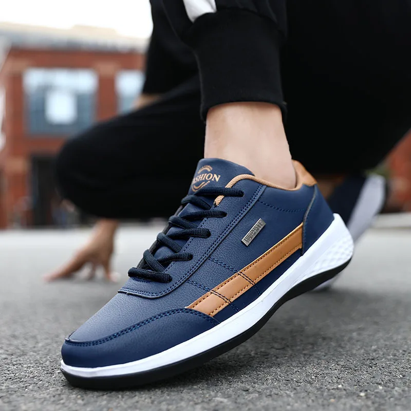 Hight Quality Men's Sneakers Comfortable Lace Up Mens tennis Shoes Fashion Casual PU Leather Shoes for Men tenis para hombre New
Hight Quality Men's Sneakers Comfortable Lace Up Mens tennis Shoes Fashion Casual PU Leather Shoes for Men tenis para hombre New