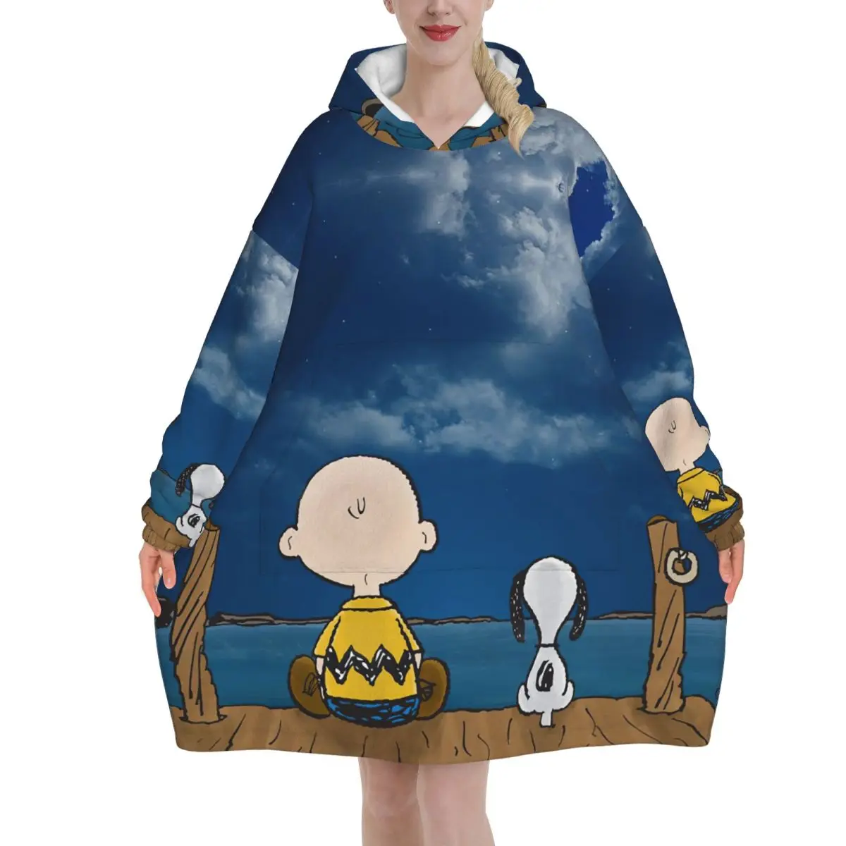 Snoopys Oversized Blanket Hoodie Sweatshirt Long Fleece Hooded Wearable Blanket with Large Pocket for Women Men
Snoopys Oversized Blanket Hoodie Sweatshirt Long Fleece Hooded Wearable Blanket with Large Pocket for Women Men