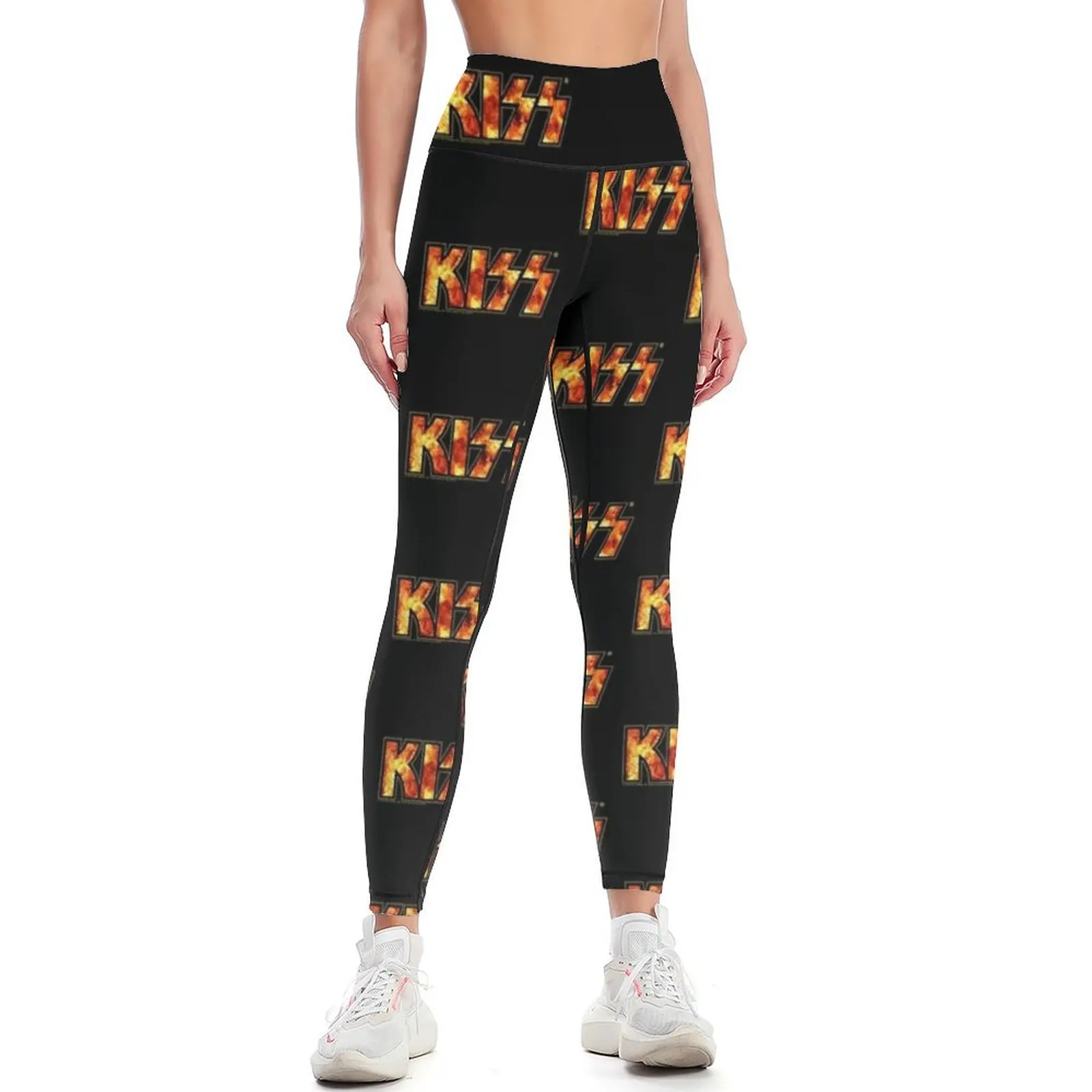 Kiss Band Fire Logo Leggings Women's high waist push up legging Womens Leggings
Kiss Band Fire Logo Leggings Women's high waist push up legging Womens Leggings