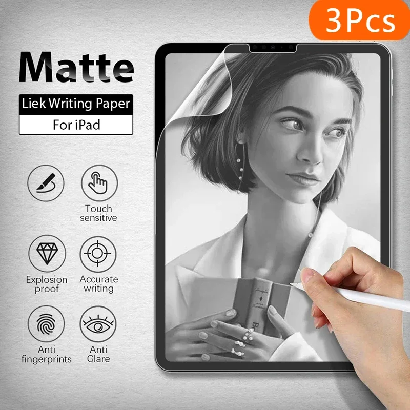 3 шт., как бумажная пленка для Ipad 10-го поколения Mini 6, защитная пленка для экрана Pro 11 2022 Air 5 4, 10,9, 9, 8, 7, 10,2, матовая защитная пленка
3 шт., как бумажная пленка для Ipad 10-го поколения Mini 6, защитная пленка для экрана Pro 11 2022 Air 5 4, 10,9, 9, 8, 7, 10,2, матовая защитная пленка