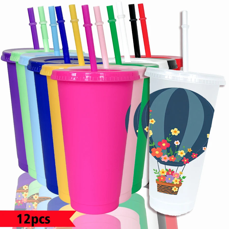 12pcs/set hot air balloon floral pattern 26oz colored plastic party cold cup back-to-school birthday gift gameday drinkware
12pcs/set hot air balloon floral pattern 26oz colored plastic party cold cup back-to-school birthday gift gameday drinkware