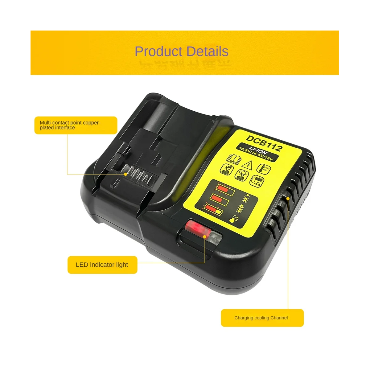 Зарядное устройство DCB112 для литиевых аккумуляторов Dewalt, 10,8 В, 12 В, 14,4 В, 18 в, 20 в, европейская вилка DCB206, DCB205, DCB204, DCB203, DCB120, DCB105
Зарядное устройство DCB112 для литиевых аккумуляторов Dewalt, 10,8 В, 12 В, 14,4 В, 18 в, 20 в, европейская вилка DCB206, DCB205, DCB204, DCB203, DCB120, DCB105