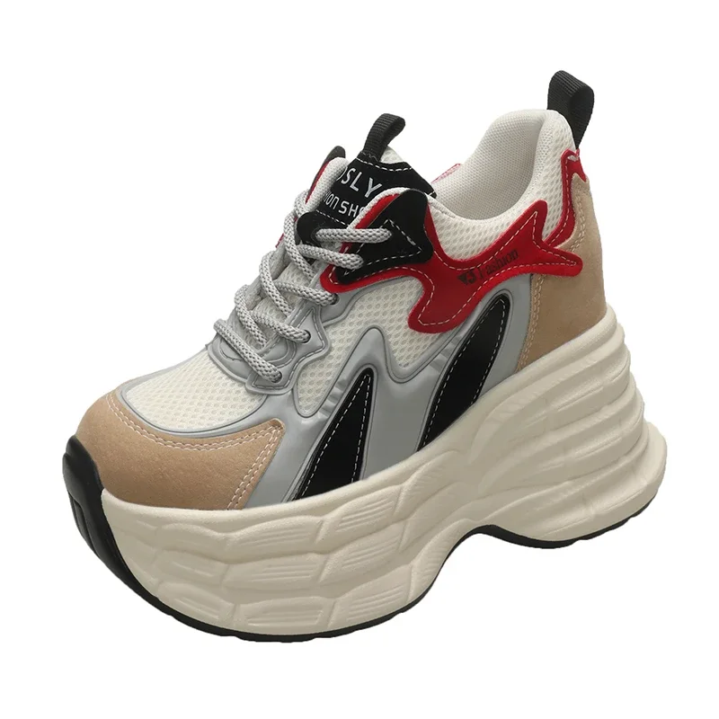 11CM Women Casual Leather Sneakers Autumn High Platform Shoes Thick Soles Sports Dad Shoes Woman Chunky Sneakers Chaussure Femme
11CM Women Casual Leather Sneakers Autumn High Platform Shoes Thick Soles Sports Dad Shoes Woman Chunky Sneakers Chaussure Femme