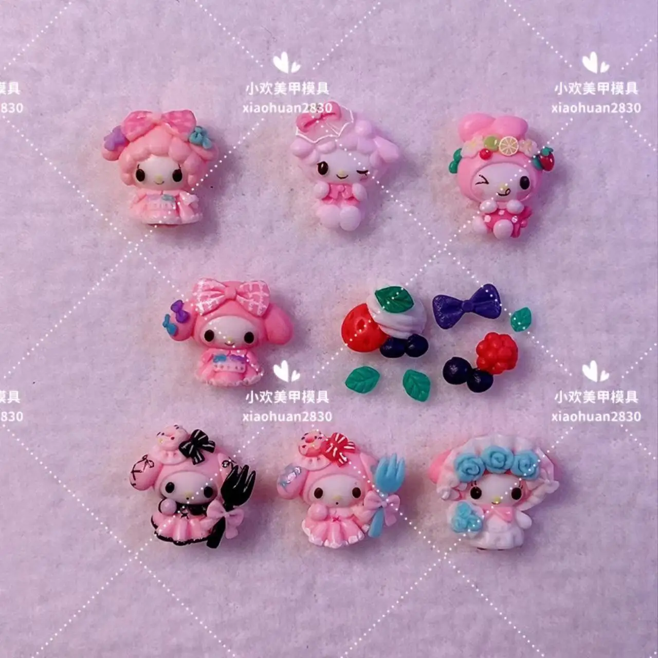 3D Cute Sanrio My Melody Nail Art Silicone Mould Doll Diy Tool Kawaii Strawberry Silicone Finished Figures Tools Nail Decorate
3D Cute Sanrio My Melody Nail Art Silicone Mould Doll Diy Tool Kawaii Strawberry Silicone Finished Figures Tools Nail Decorate