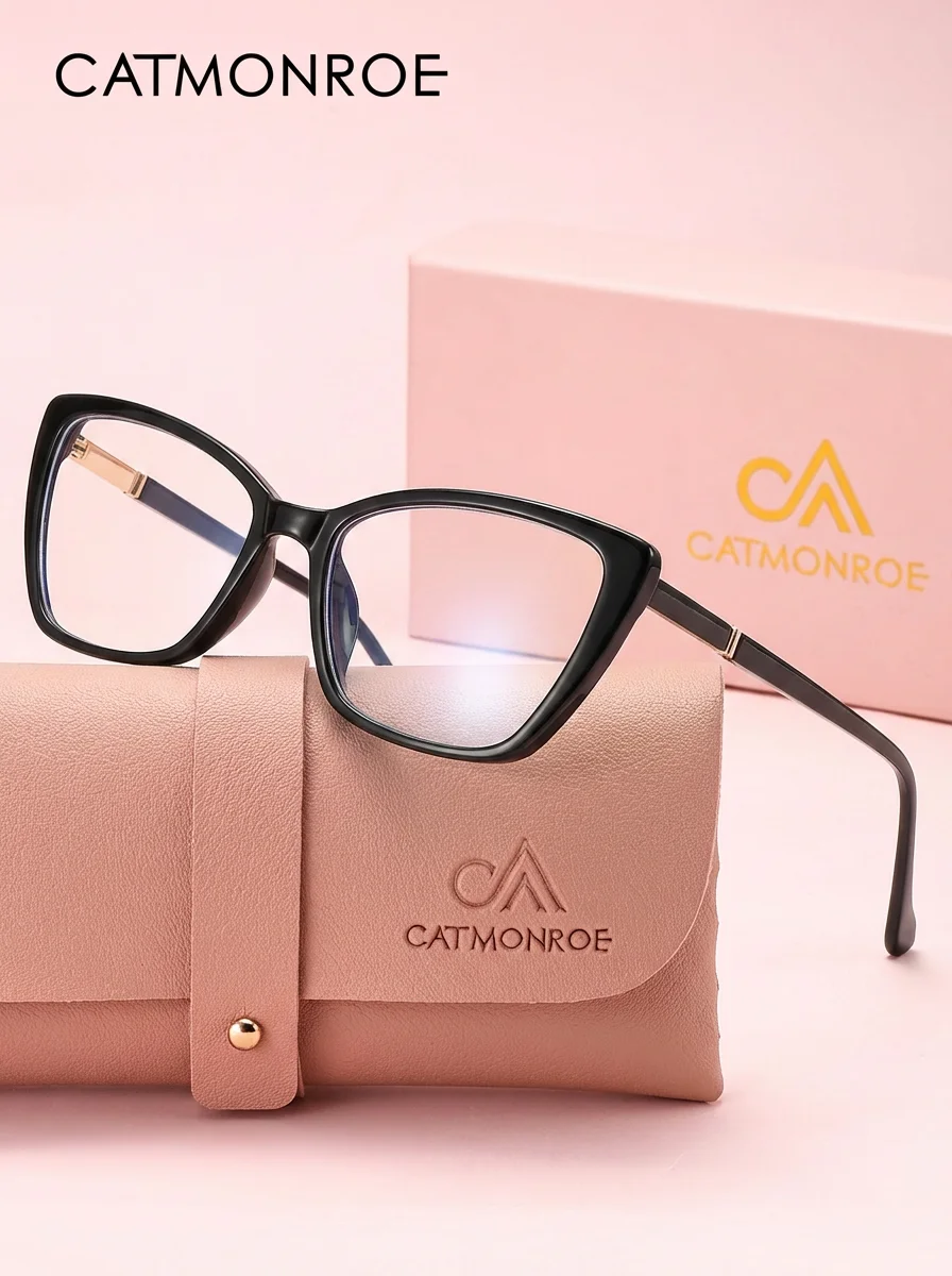 CATMONROE Women's Anti Blue Light Glasses PC Cat Eye Frame Transparent Lens Protective Fashion Accessories Gift Box Packaging
CATMONROE Women's Anti Blue Light Glasses PC Cat Eye Frame Transparent Lens Protective Fashion Accessories Gift Box Packaging