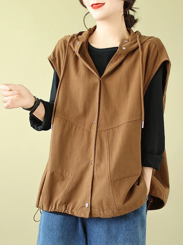 Spring Summer 2025 Retro Hooded Dstring Vest Plaid Jaet Top Women's Commute Sle Regular Length Single Button Closure
Spring Summer 2025 Retro Hooded Dstring Vest Plaid Jaet Top Women's Commute Sle Regular Length Single Button Closure