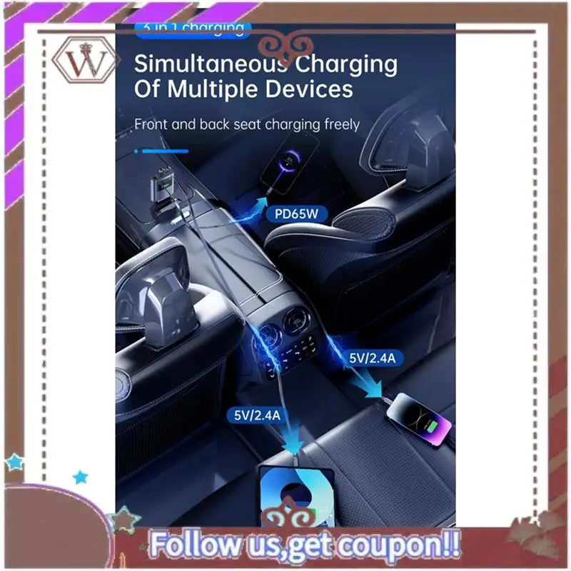 ABBG-BC99 Car Bluetooth Fm Transmitter Mobile Phone Notebook Car Charger With Retractable Cable Super Fast Charging
ABBG-BC99 Car Bluetooth Fm Transmitter Mobile Phone Notebook Car Charger With Retractable Cable Super Fast Charging