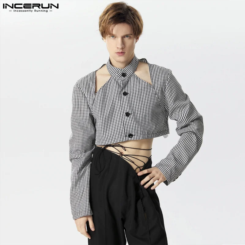 INCERUN Tops 2024 American Style Fashion Mens Plaid Design Blazer Casual Streetwear Male Cropped Long Sleeved Suit Jackets S-5XL
INCERUN Tops 2024 American Style Fashion Mens Plaid Design Blazer Casual Streetwear Male Cropped Long Sleeved Suit Jackets S-5XL
