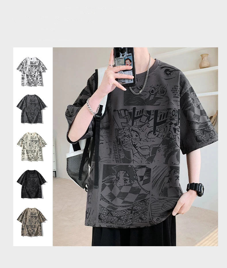 ZG Cartoon prints for summer students T-shirts with round neck and short sleeves for boys
ZG Cartoon prints for summer students T-shirts with round neck and short sleeves for boys