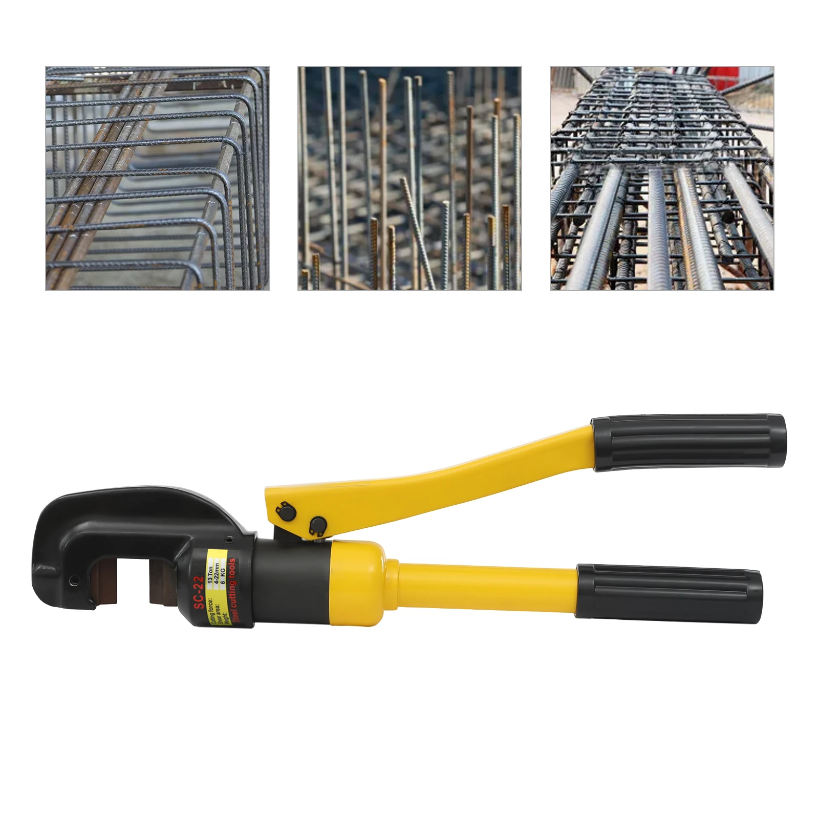 Инструмент для резки металла желтой арматуры, гидравлический резак арматуры 16 мм/22 мм для строительства, электричества
Инструмент для резки металла желтой арматуры, гидравлический резак арматуры 16 мм/22 мм для строительства, электричества