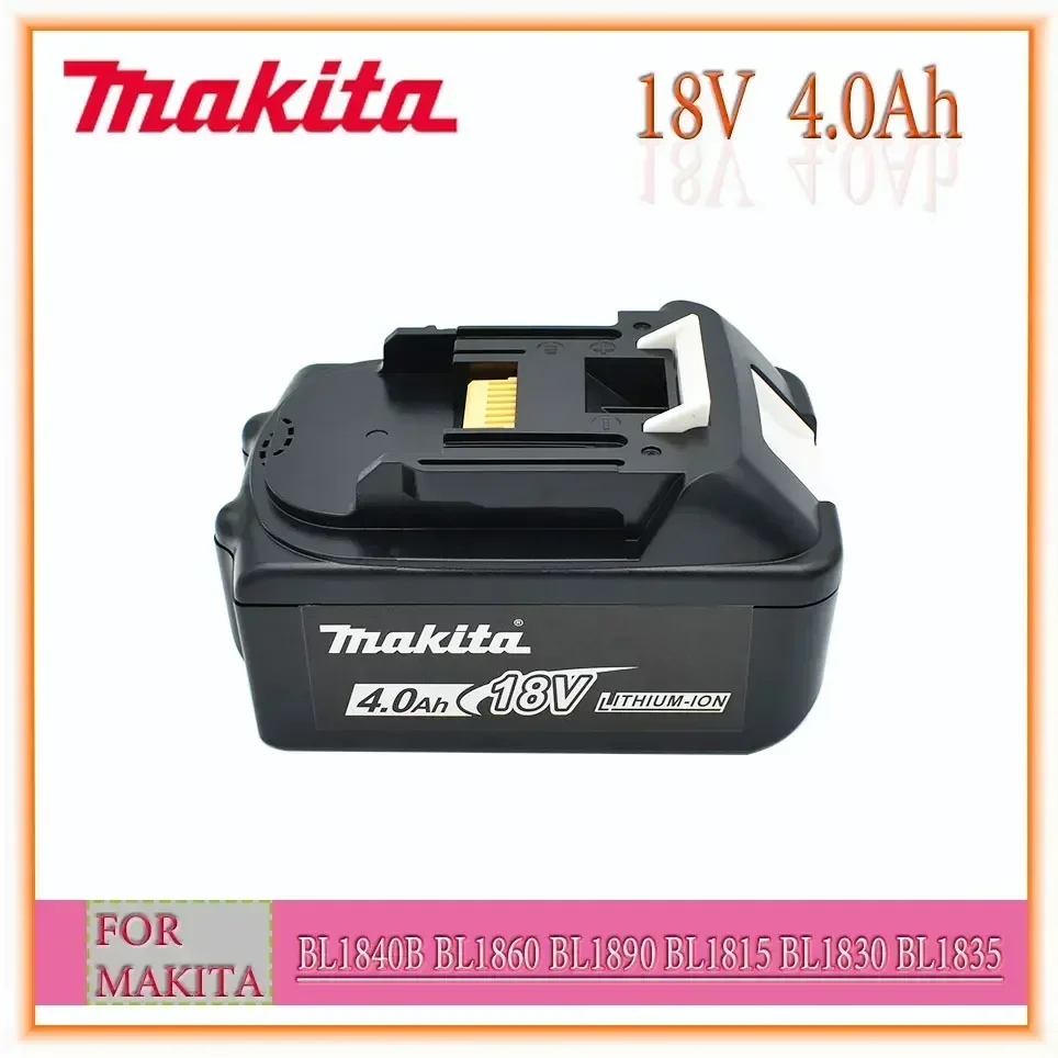 Makita 18V 4.0Ah li-ion battery For Makita BL1830 BL1815 BL1860 BL1840 Replacement Power Tool Battery
Makita 18V 4.0Ah li-ion battery For Makita BL1830 BL1815 BL1860 BL1840 Replacement Power Tool Battery
