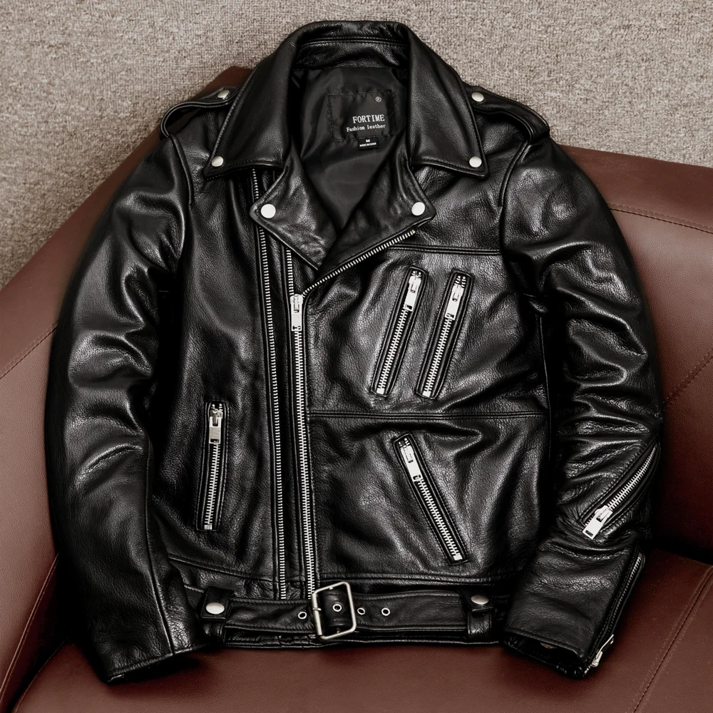 Genuine Leather Motorcycle Jaet Men's Top Layer Cowhide Korean Faion Sli Spring Autumn Youth Slim Fit Zipper
Genuine Leather Motorcycle Jaet Men's Top Layer Cowhide Korean Faion Sli Spring Autumn Youth Slim Fit Zipper