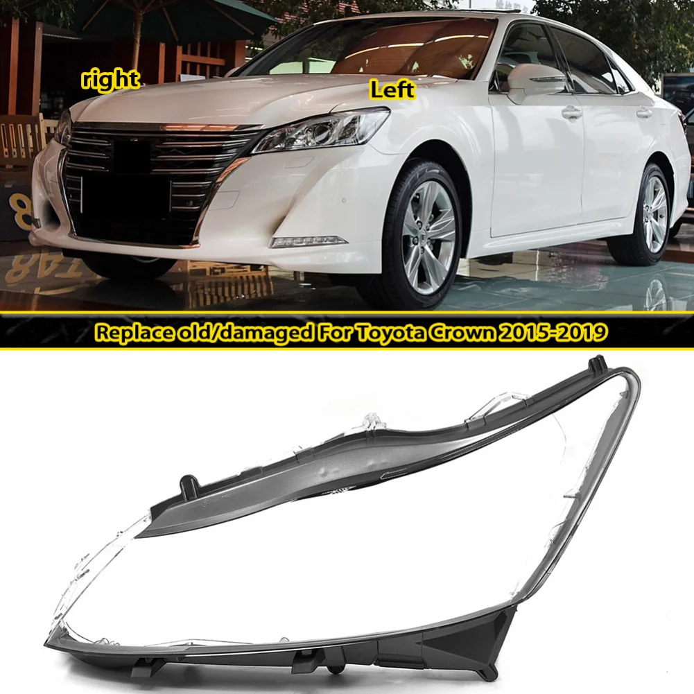 Headlight Cover Lens Transparent Lamp Shell Plexiglass Replace Original Lampshade For Toyota Crown 2015-2019
Headlight Cover Lens Transparent Lamp Shell Plexiglass Replace Original Lampshade For Toyota Crown 2015-2019