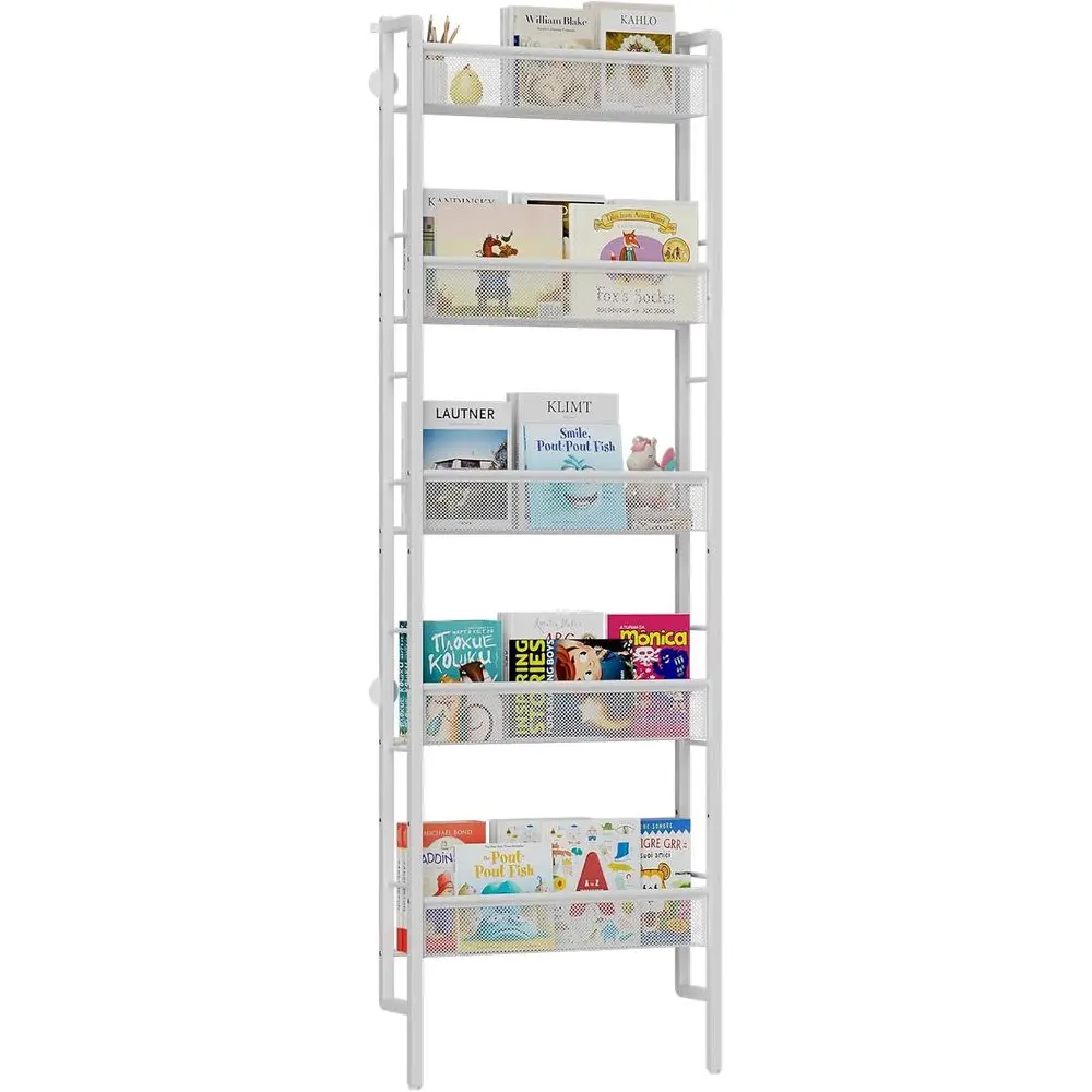 B8 Kids Bookshel Wall Mounted, 5-Tier Wall Bookshel or Kids, Children's Bookcases Organizer or Toys and Books, Metal Toddler Boo
B8 Kids Bookshel Wall Mounted, 5-Tier Wall Bookshel or Kids, Children's Bookcases Organizer or Toys and Books, Metal Toddler Boo