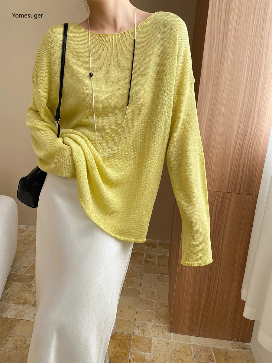 Yomesugar Elegant Oversized Sweater Women Autumn Casual O-neck Full Sleeve Loose Pullovers Office Commuter Outfits Streetwear
Yomesugar Elegant Oversized Sweater Women Autumn Casual O-neck Full Sleeve Loose Pullovers Office Commuter Outfits Streetwear