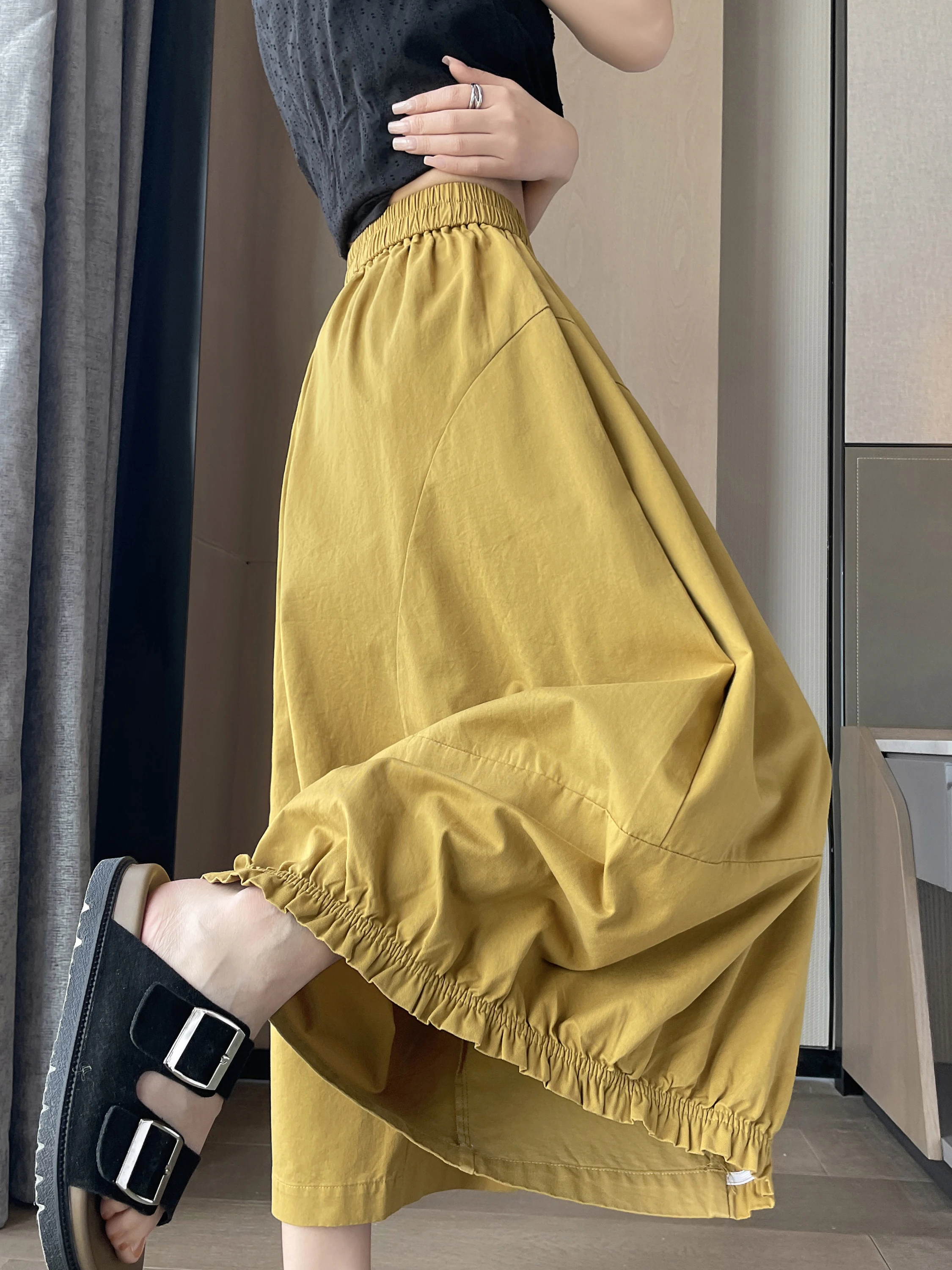Slimming High Waist Elastic Waist Thin Summer Casual Pants Women's Loose Fit Comfortable Wide Leg Pants Korean Style
Slimming High Waist Elastic Waist Thin Summer Casual Pants Women's Loose Fit Comfortable Wide Leg Pants Korean Style