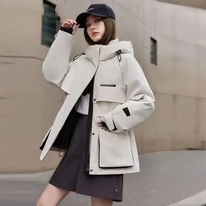 Winter Parkas Jacket Women New Fashion Korean Loose Hooded Thicken Warm Cotton Padded Windbreaker Coat Female Casual Ladies Tops
Winter Parkas Jacket Women New Fashion Korean Loose Hooded Thicken Warm Cotton Padded Windbreaker Coat Female Casual Ladies Tops