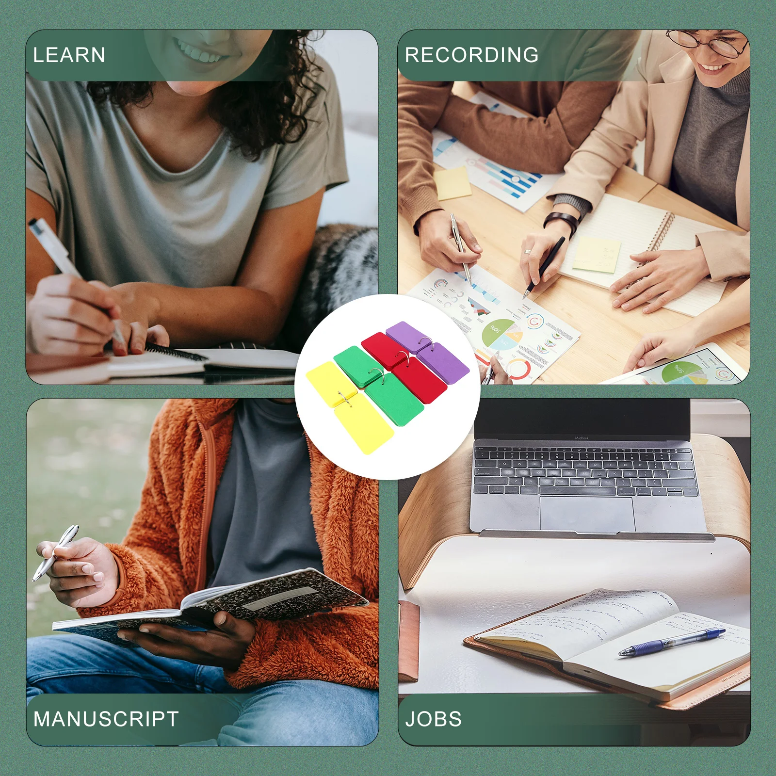 4Pcs Portable Loose-Leaf Keychain Memo Pads Mini Notebooks Reusable Notes for School Office Student Stationery
4Pcs Portable Loose-Leaf Keychain Memo Pads Mini Notebooks Reusable Notes for School Office Student Stationery