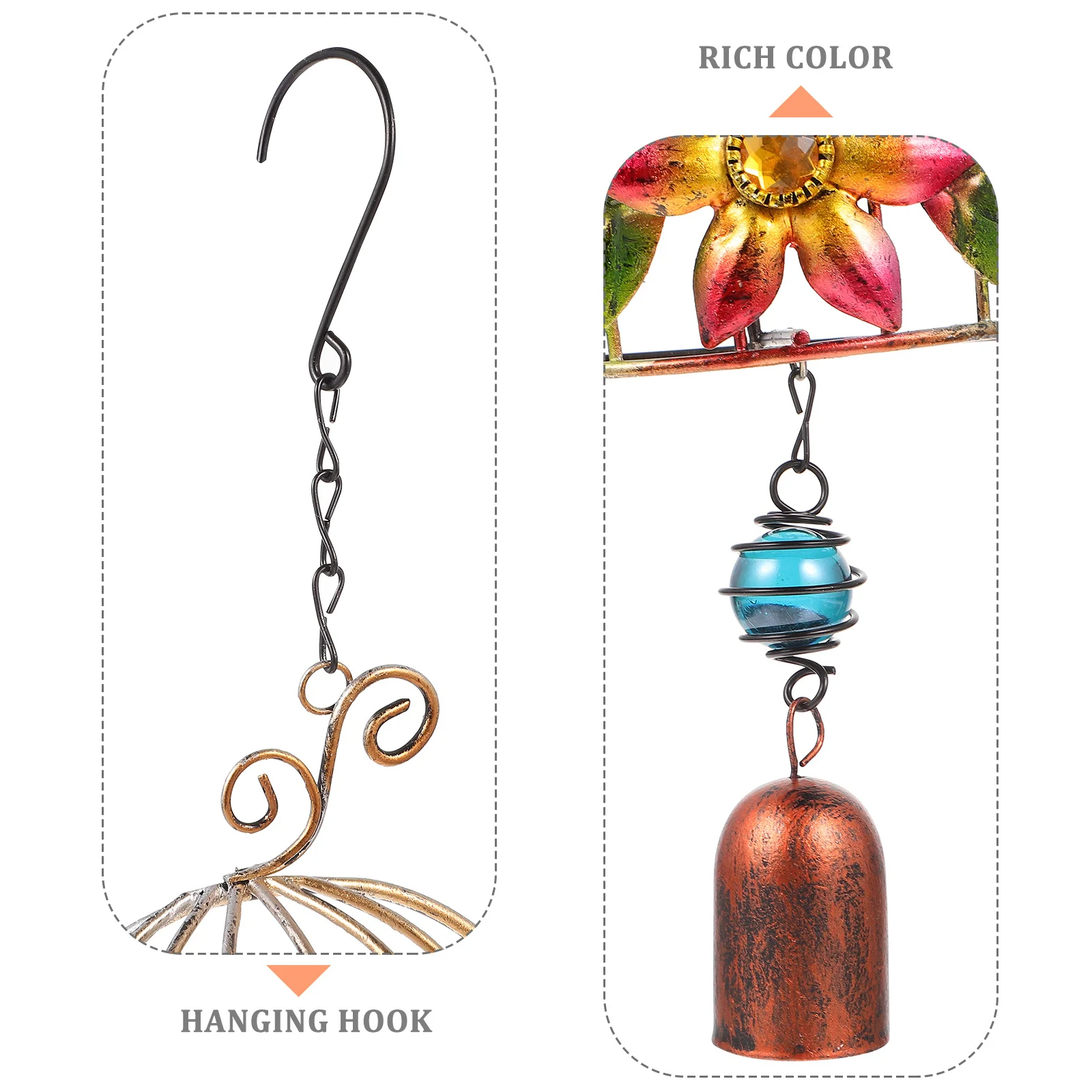 1Pcs Birdcage Wind Bell Metal Painted Three-Dimensional Creative Iron Art Home Decoration Hanging Garden Pendant
1Pcs Birdcage Wind Bell Metal Painted Three-Dimensional Creative Iron Art Home Decoration Hanging Garden Pendant