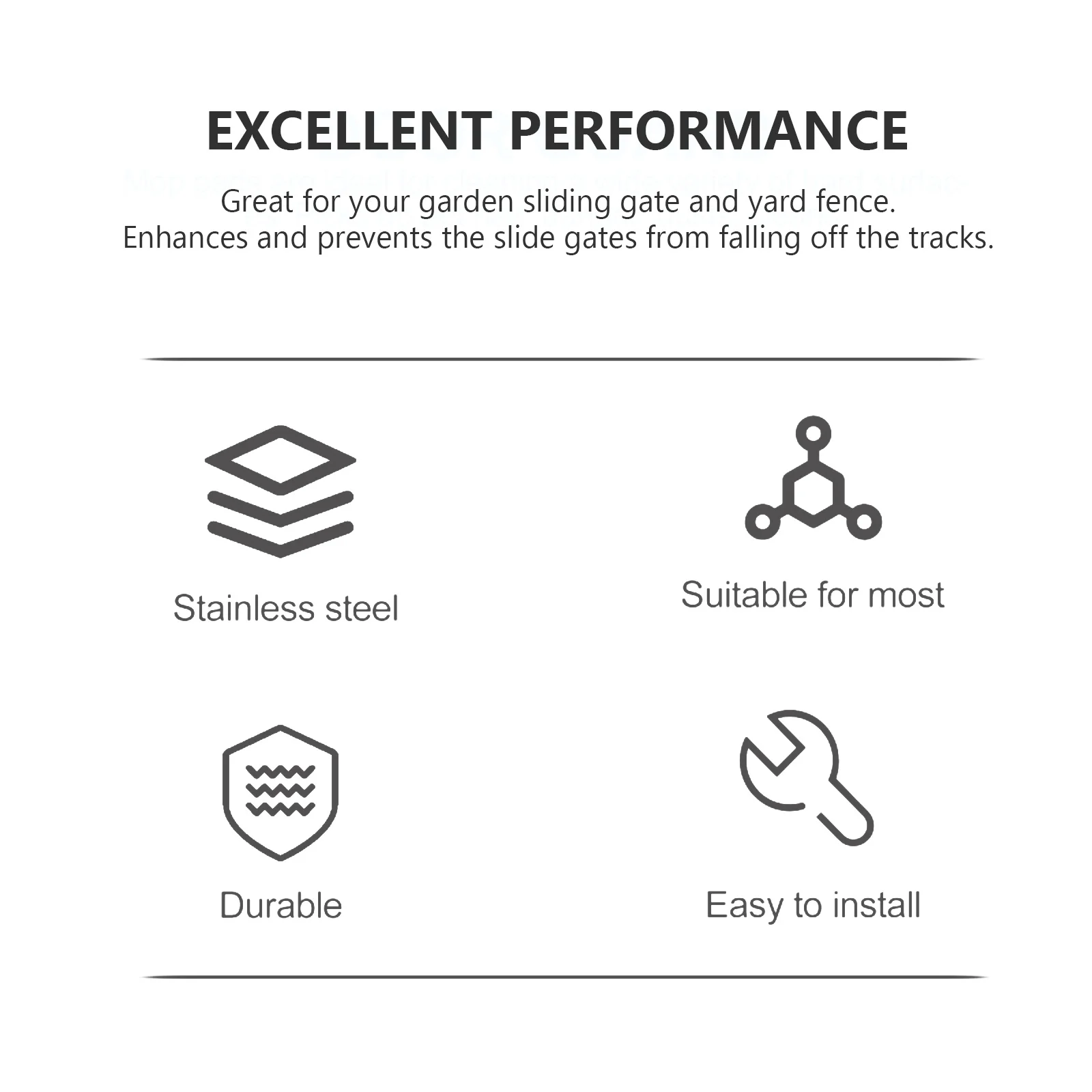 Dual Nylon Slide Gate Guide Rollers L Post Bracket Durable Gate Assembly Support High Density Wear Resistant Sliding Door Wheel
Dual Nylon Slide Gate Guide Rollers L Post Bracket Durable Gate Assembly Support High Density Wear Resistant Sliding Door Wheel