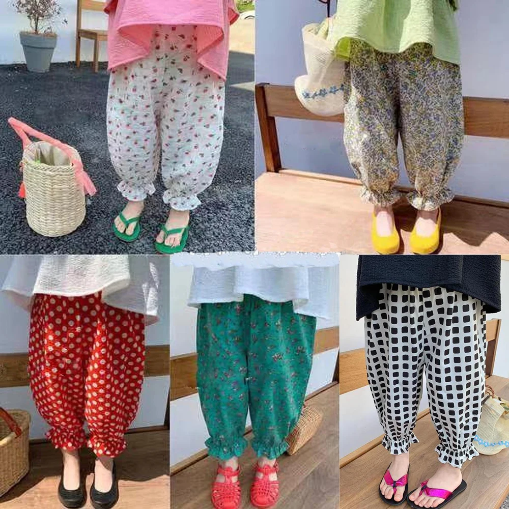 Baby Girls Anti-mosquito Pant Kids High Waist Pants Floral Printed Trousers 2023 Summer Children's Beach Clothes Casual
Baby Girls Anti-mosquito Pant Kids High Waist Pants Floral Printed Trousers 2023 Summer Children's Beach Clothes Casual