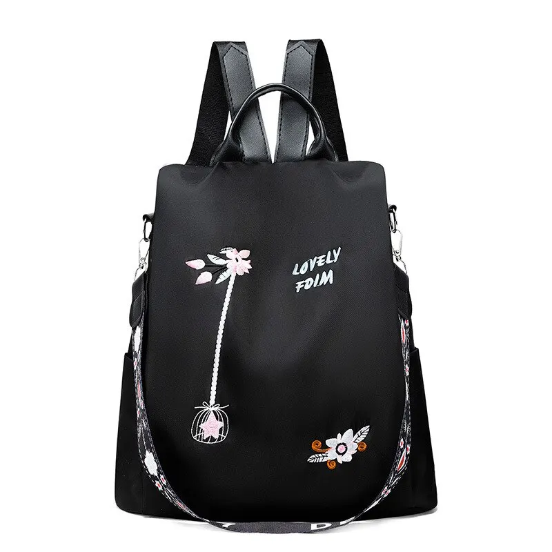 Waterproof Oxford Women Backpack Fashion Casual Embroidery Bag Designer Female Large Capacity Travel Handbag Shopping Knaps
Waterproof Oxford Women Backpack Fashion Casual Embroidery Bag Designer Female Large Capacity Travel Handbag Shopping Knaps