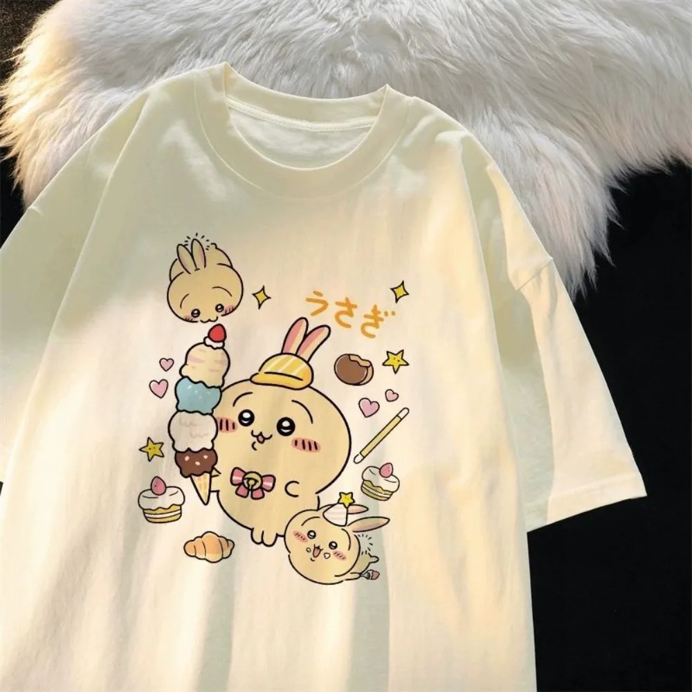 Детская летняя одежда Usagi из мультфильма аниме Chikawas Hachiware, детские топы с коротким рукавом для мальчиков и девочек, футболка с коротким рукавом
Детская летняя одежда Usagi из мультфильма аниме Chikawas Hachiware, детские топы с коротким рукавом для мальчиков и девочек, футболка с коротким рукавом