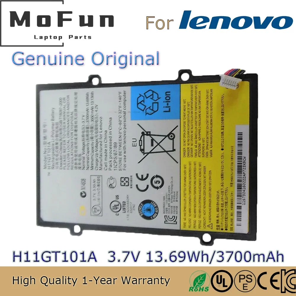 Brand New Original H11GT101A 3.7V 3700mAh Laptop Battery for Lenovo Idepad A1 A1-07 Tablet 121500028 etc.
Brand New Original H11GT101A 3.7V 3700mAh Laptop Battery for Lenovo Idepad A1 A1-07 Tablet 121500028 etc.