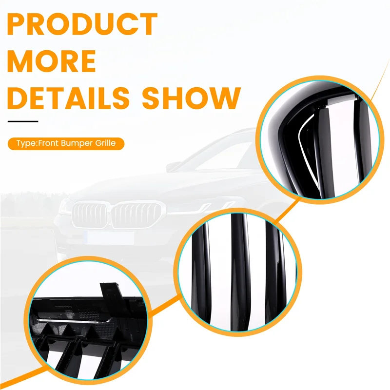 Classy-Front Bumper Grilles Line Style Racing Grilles For BMW 5-Series G30/G31/G38 530I 540I 550I
Classy-Front Bumper Grilles Line Style Racing Grilles For BMW 5-Series G30/G31/G38 530I 540I 550I
