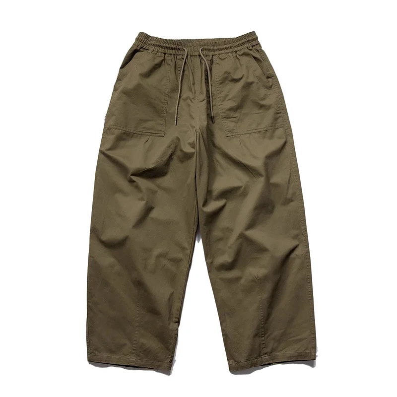 100% Cotton Men Loose Casual Pants Elastic Waist Vintage Japan Style Solid Color Hip Hop Trousers
100% Cotton Men Loose Casual Pants Elastic Waist Vintage Japan Style Solid Color Hip Hop Trousers