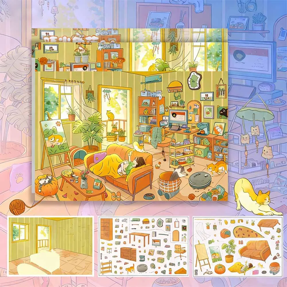 Green Plant Series Landscape Stickers Hand Stacked 3D Supermarket Plant Miniature Scenes Kawaii Style Miniature Scenes
Green Plant Series Landscape Stickers Hand Stacked 3D Supermarket Plant Miniature Scenes Kawaii Style Miniature Scenes