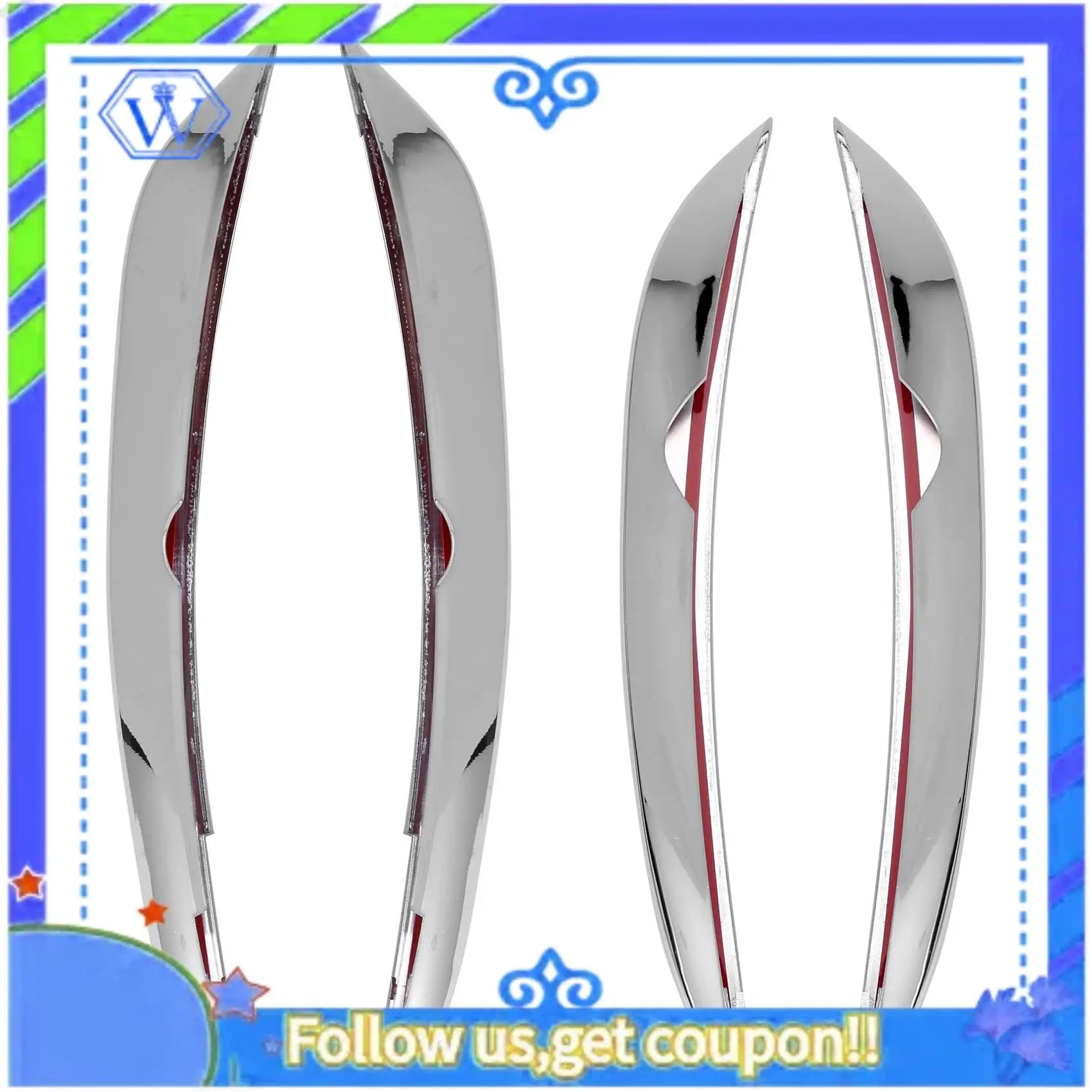 M46K-Front Fog Lamps Cover Grille Slats Sticker Decoration Strips For Mercedes -Benz C Class CLA C118 CLA200 260 2020+ Chrome
M46K-Front Fog Lamps Cover Grille Slats Sticker Decoration Strips For Mercedes -Benz C Class CLA C118 CLA200 260 2020+ Chrome