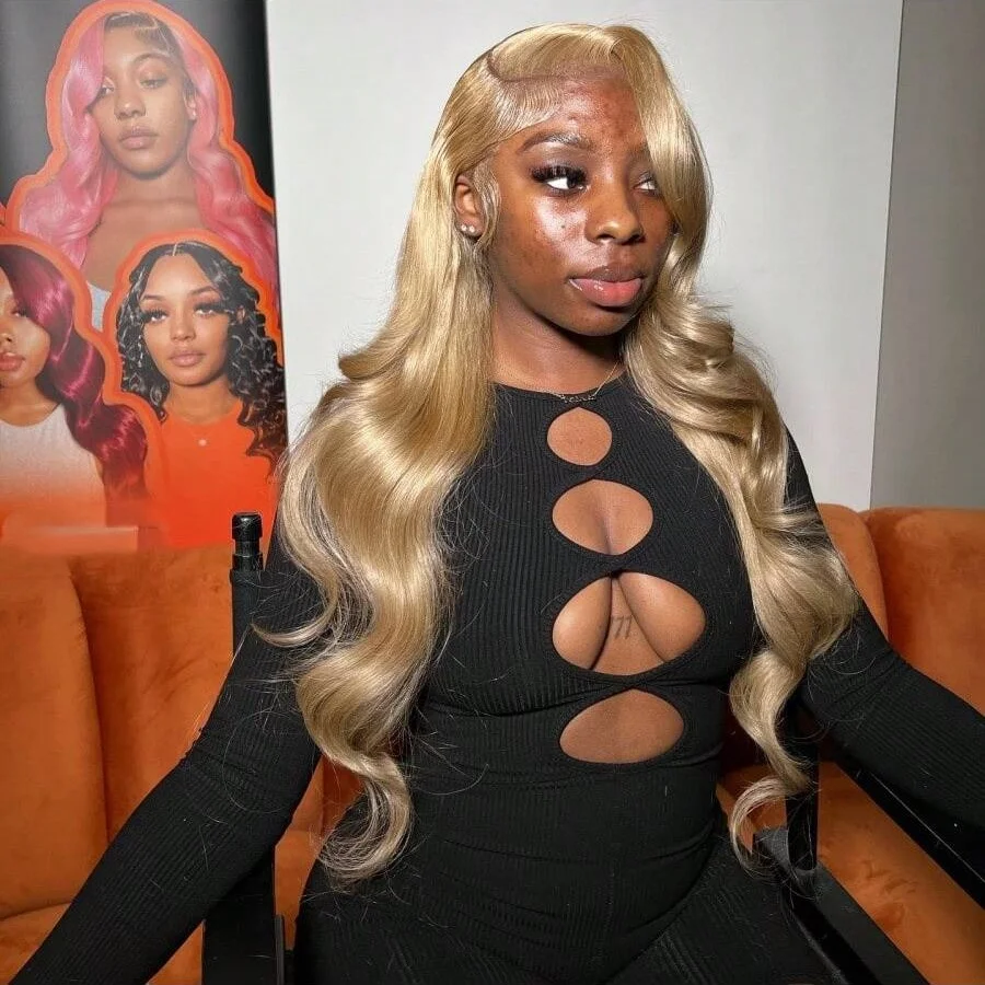613 Honey Blonde 13x4 Lace Frontal Wig Human Hair HD Transparent Lace Brazilian Pre Plucked With Baby Hair 200% Body Wave
613 Honey Blonde 13x4 Lace Frontal Wig Human Hair HD Transparent Lace Brazilian Pre Plucked With Baby Hair 200% Body Wave