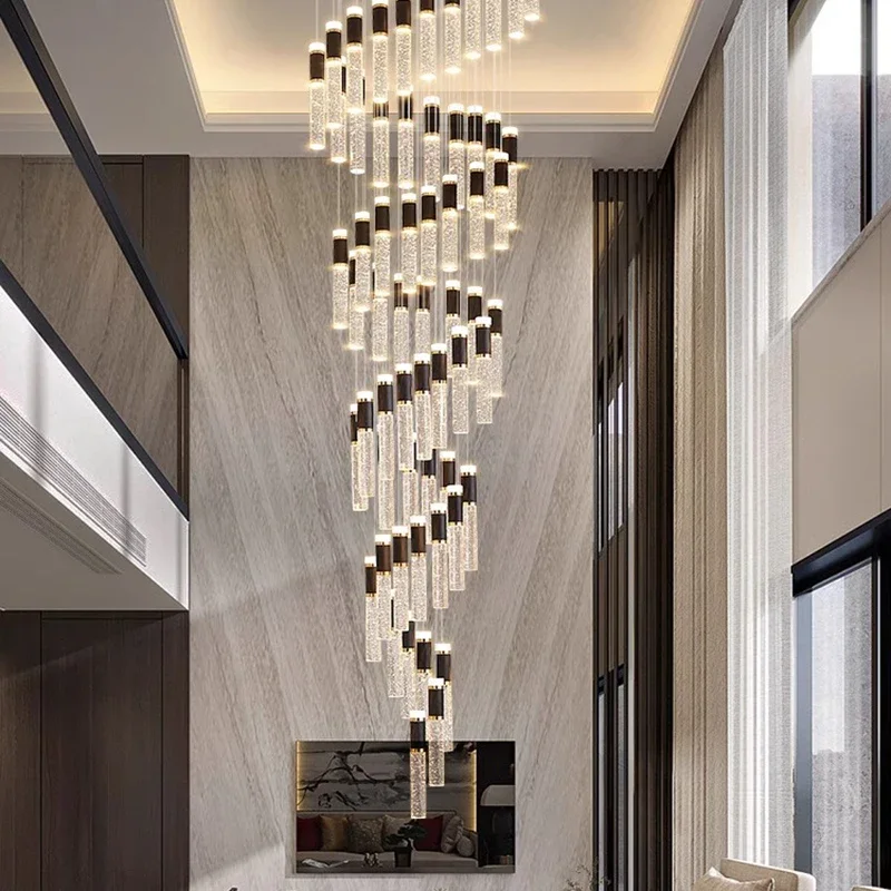 Modern Crystal Led Pendant Lights for Living Dining Room Loft Ceiling Staircase Chandelier Home Decor Hanging Light Fixture
Modern Crystal Led Pendant Lights for Living Dining Room Loft Ceiling Staircase Chandelier Home Decor Hanging Light Fixture