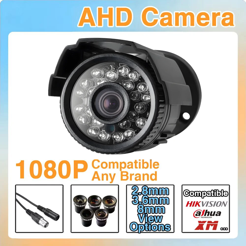 1920*1080P 2MP CCTV AHD Camera Mini With Bracket HD Infrared Night Vision Outdoor Waterproof IP66 for 24/7 Security Monitoring
1920*1080P 2MP CCTV AHD Camera Mini With Bracket HD Infrared Night Vision Outdoor Waterproof IP66 for 24/7 Security Monitoring