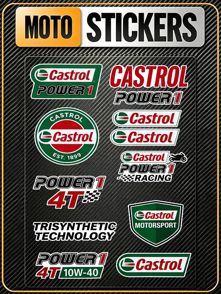 FOR CASTROL Multi Scene Waterproof Reflective Scratch Cover Stickers Fit Auto Motorcycle Helmet Refrigerator Water Cup
FOR CASTROL Multi Scene Waterproof Reflective Scratch Cover Stickers Fit Auto Motorcycle Helmet Refrigerator Water Cup