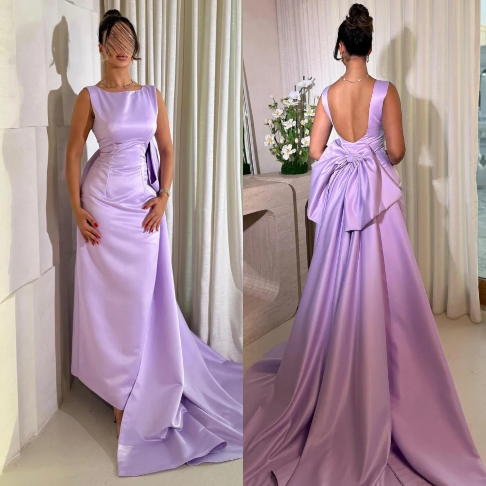 Customized Fashion Charmeuse Bow Pleat A-line Backless Long Dresses Bespoke Occasion Sexy Modern Style
Customized Fashion Charmeuse Bow Pleat A-line Backless Long Dresses Bespoke Occasion Sexy Modern Style