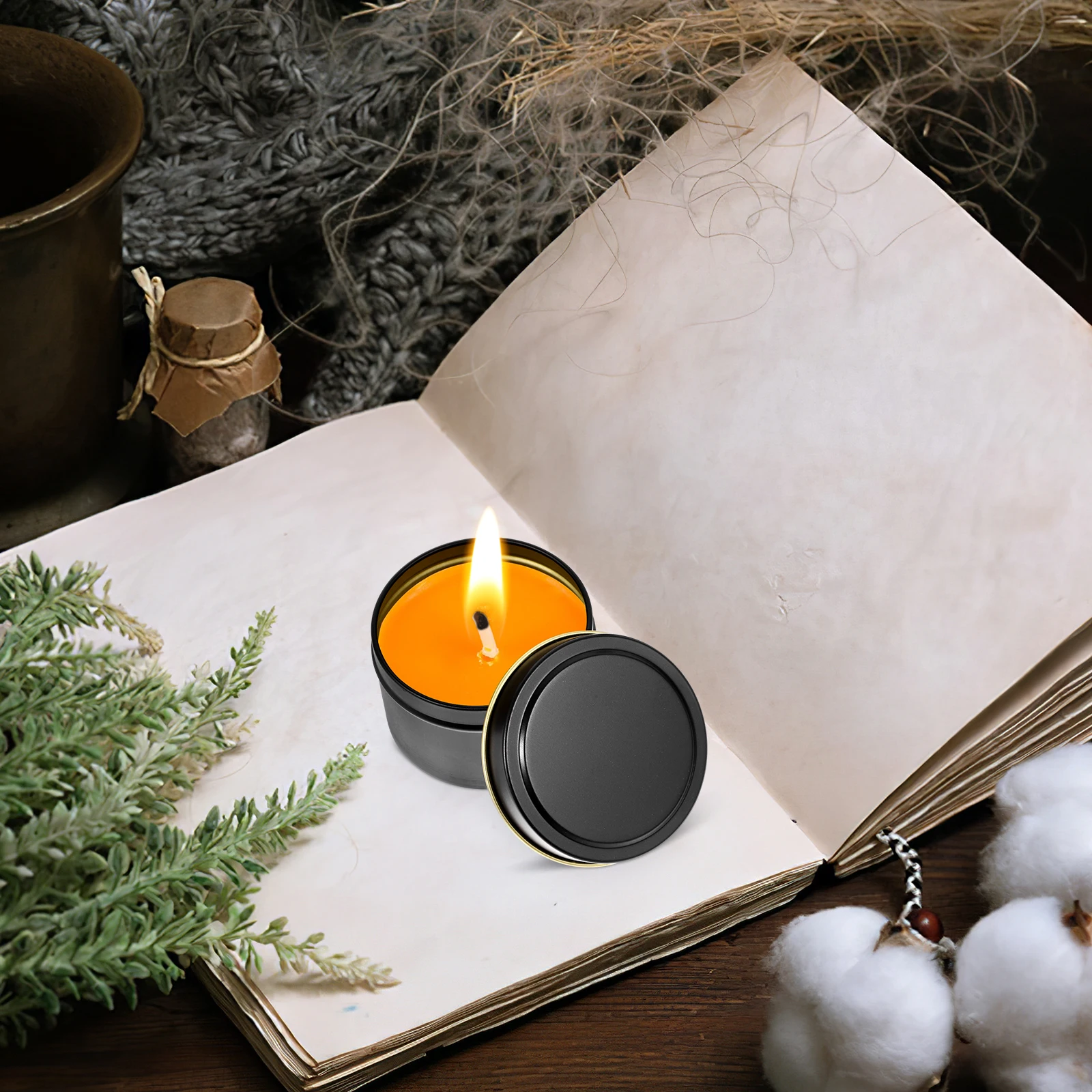 4Pcs DIY Metal Jars Empty Containers for Home Decor Aromatherapy Small Gadgets Metal Can Jar Tealight Holder
4Pcs DIY Metal Jars Empty Containers for Home Decor Aromatherapy Small Gadgets Metal Can Jar Tealight Holder