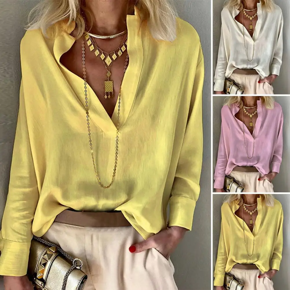 Women Elegant Solid Color Cotton Linen Blend Shirt Office Lady Casual Loose Long Sleeve Blouse Harajuku Stand Collar Shirt
Women Elegant Solid Color Cotton Linen Blend Shirt Office Lady Casual Loose Long Sleeve Blouse Harajuku Stand Collar Shirt