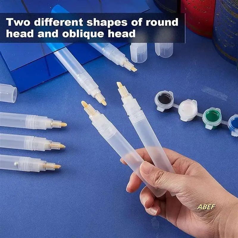40Pack 3Mm Empty Fillable Blank Paint Touch Up Pen Markers, Round Tilted-Head Paint Marker Pens For Art Painting Crafts
40Pack 3Mm Empty Fillable Blank Paint Touch Up Pen Markers, Round Tilted-Head Paint Marker Pens For Art Painting Crafts